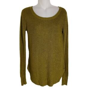 American Eagle Outfitters Womens Sweater Size XS Green Scoop Neck Knit Pullover